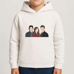 Elena, Damon And Stefan - VD Kids Hoodie