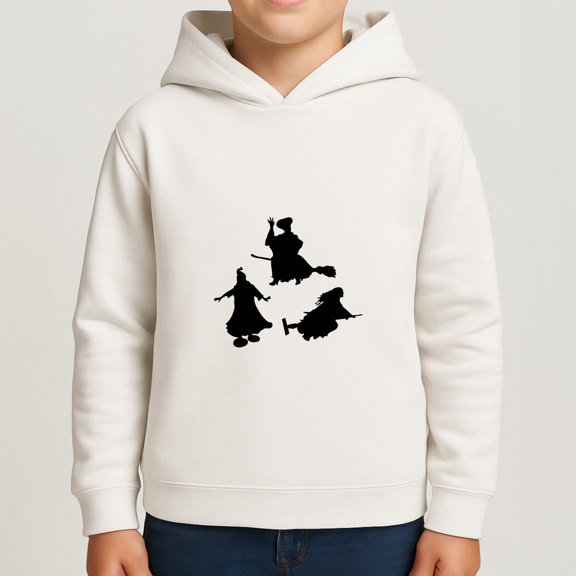 Witches Outline - Hocus Halloween Boys Hoodie