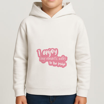 I Enjoy Long Romantic Walks - Funny Quotes Boys Hoodie