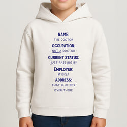 Name And Occupation - Doctor Who Boys Hoodie