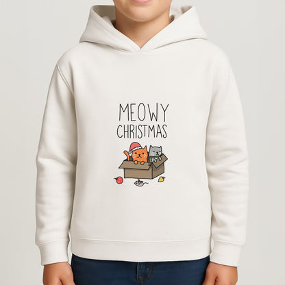 Meowy Christmas Boys Hoodie