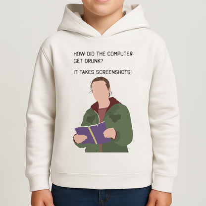 How Did The Computer Get Drunk? Boys Hoodie