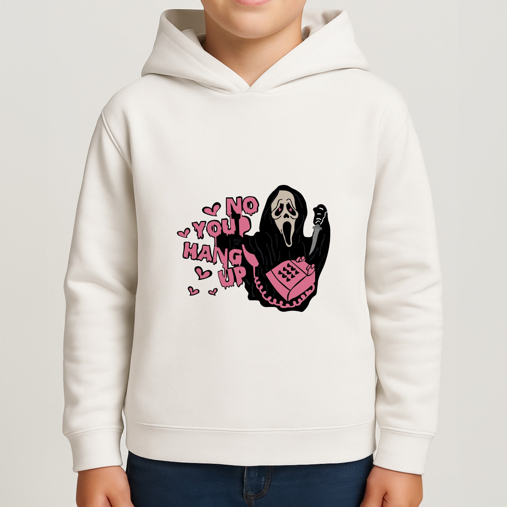 No You Hang Up - Halloween Boys Hoodie