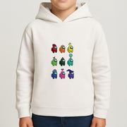 Among Gaming characters Kids Hoodie 4