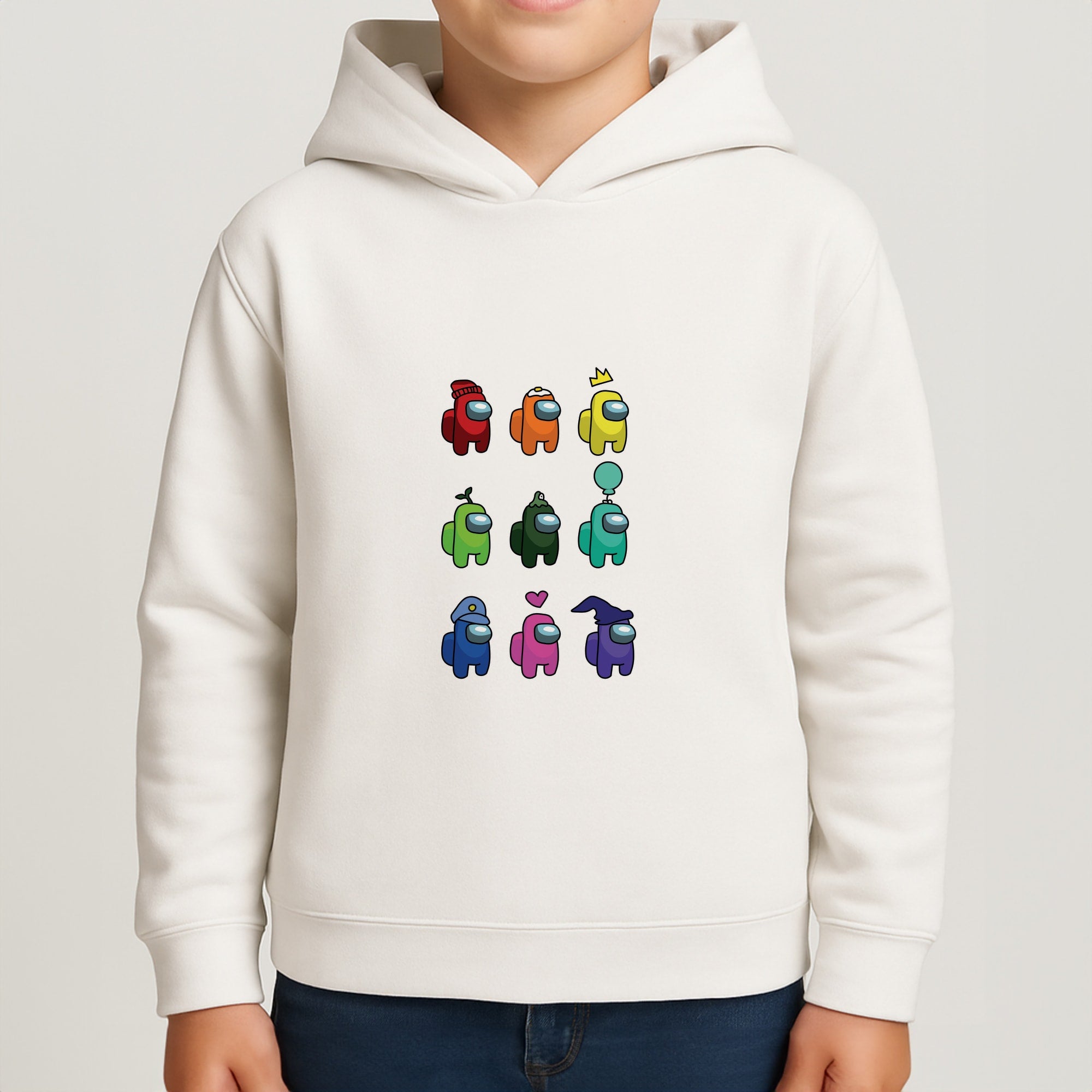Among Gaming characters Boys Hoodie