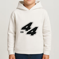 Dark Red Retro 44  Boys Hoodie