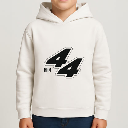 Dark Red Retro 44  Boys Hoodie