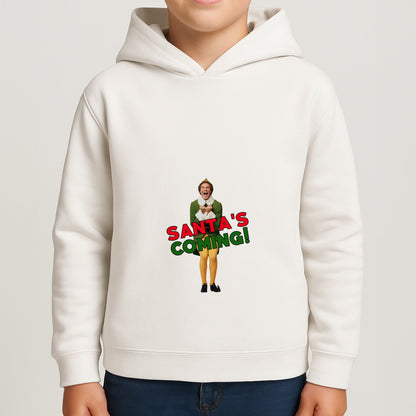 Buddy The Elf - Santa's Coming! Boys Hoodie