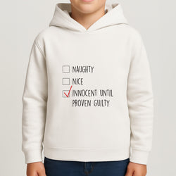Innocent Until Proven Guilty - Naughty Or Nice  Boys Hoodie