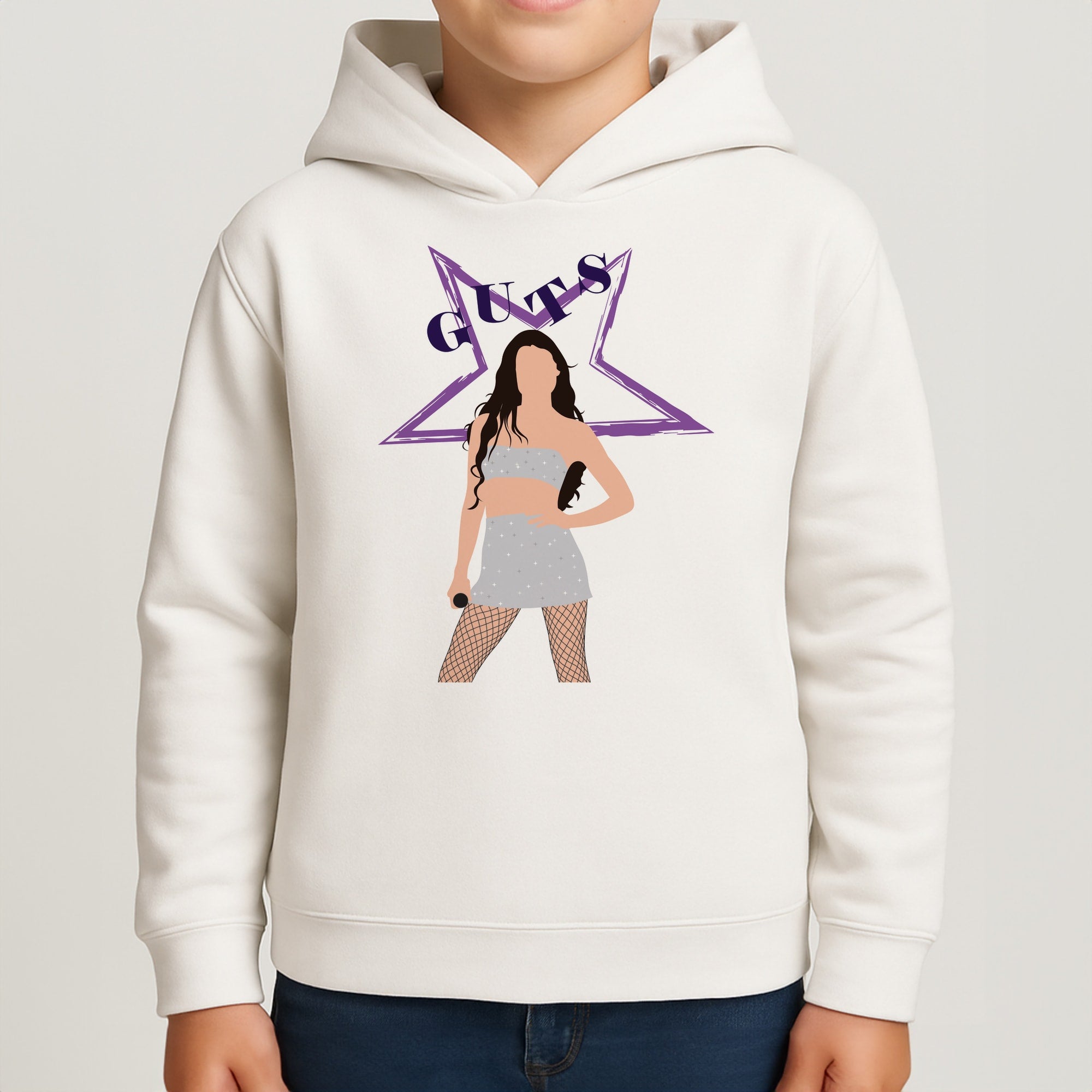 Dark Purple Olivia Kids Hoodie