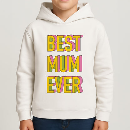 Geometric Best Mum Ever Boys Hoodie