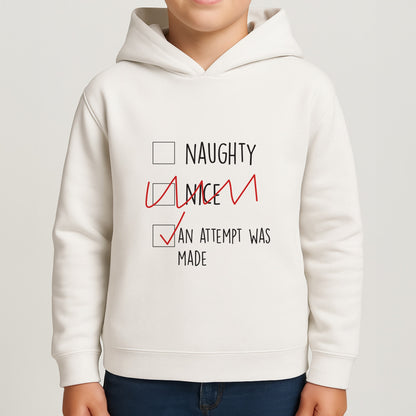 An Attempt Was Made - Naughty Or Nice  Boys Hoodie