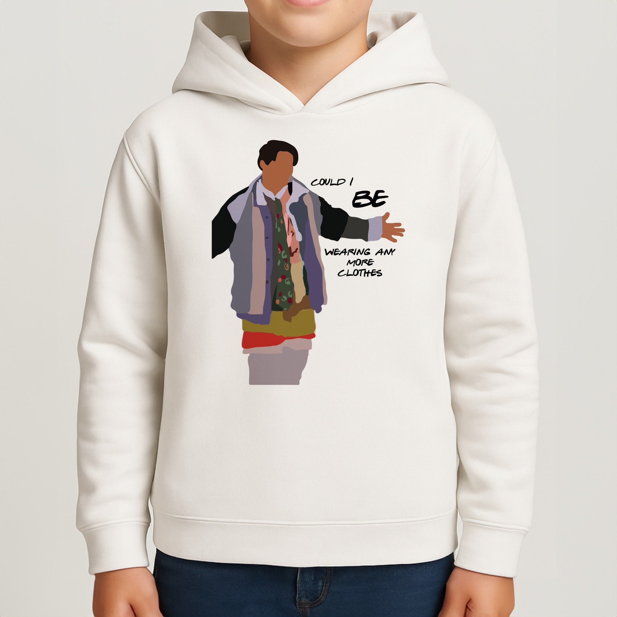 Could I Be Wearing Any More Clothes Kids Hoodie