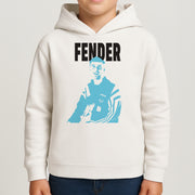 Fender Silhouette Blue Kids Hoodie 4