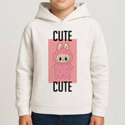 Cute Pink Monster Kids Hoodie 4