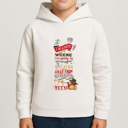 I Always Get Where I'm Going - Winnie Quote Boys Hoodie