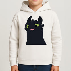 Black Fury Dragon Kids Hoodie