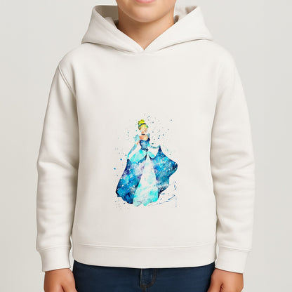 Watercolour Cinderella Fairytale Boys Hoodie