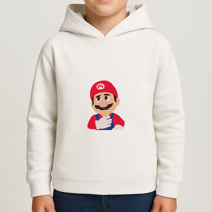 Worried Mario Boys Hoodie