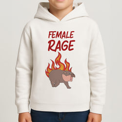 Female Rage Boys Hoodie