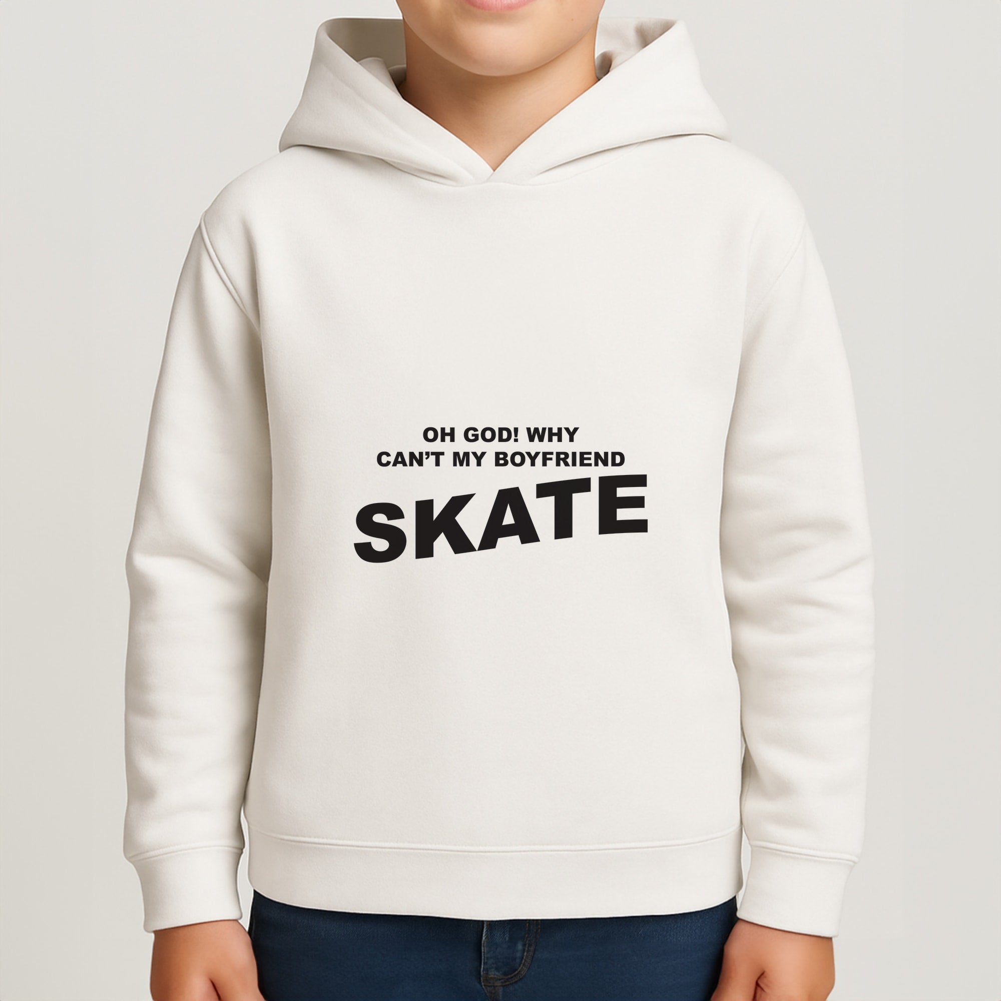 Why Can't My Boyfriend Skate? - Skate Aesthetic  Boys Hoodie