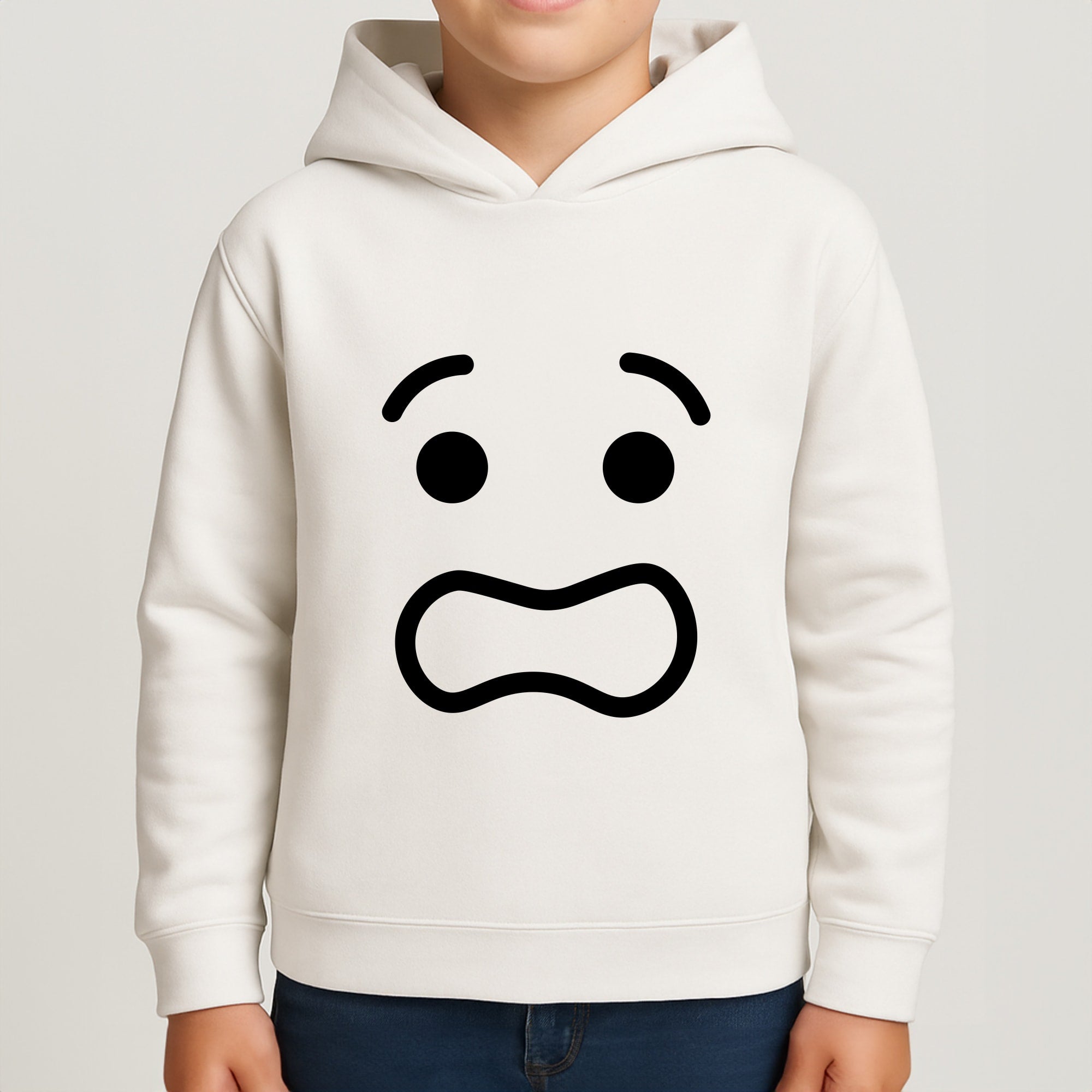 Brick Face Worried Boys Hoodie