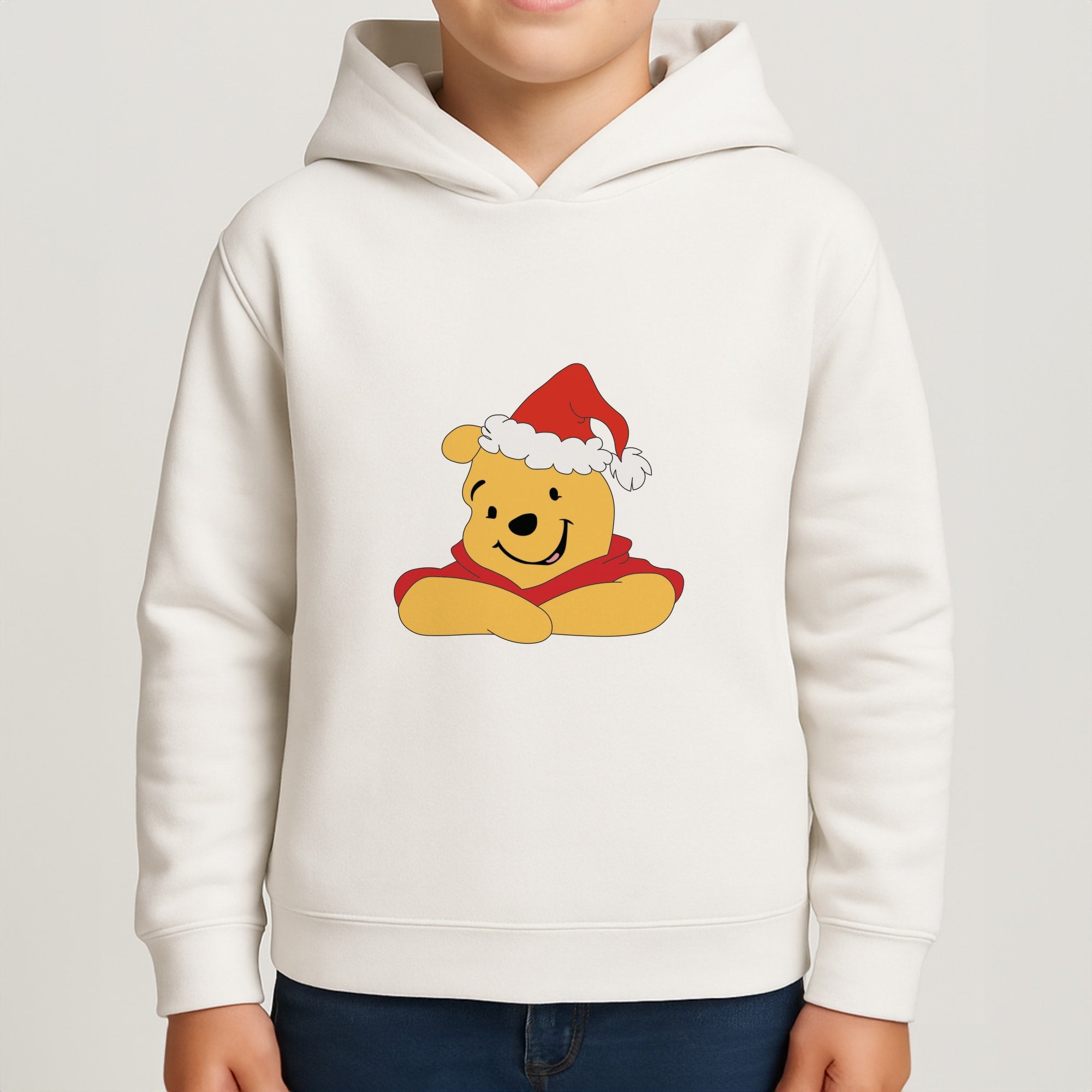 Winnie Pattern Christmas Boys Hoodie