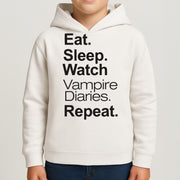 Eat Sleep Watch VPD Repeat Kids Hoodie 4
