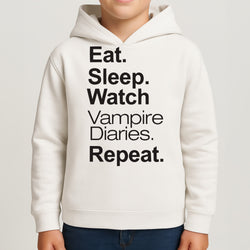 Eat Sleep Watch VPD Repeat Kids Hoodie