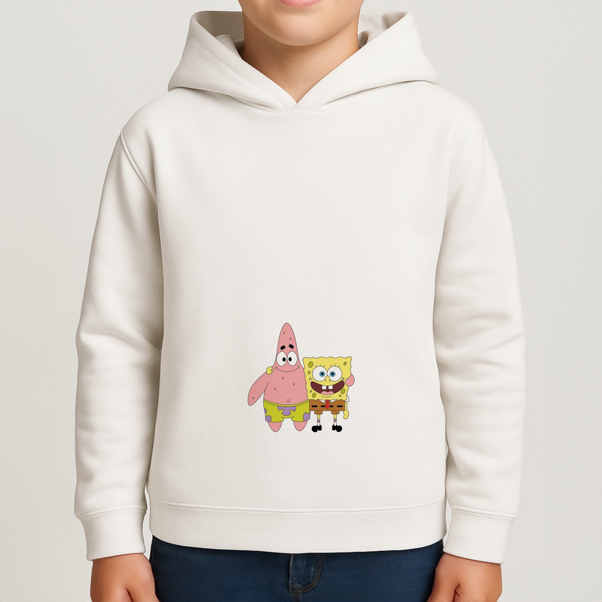 Patrick And Sponge Boys Hoodie