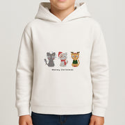 Meowy Christmas  Kids Hoodie 4
