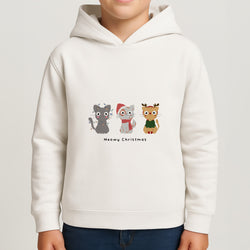 Meowy Christmas  Boys Hoodie