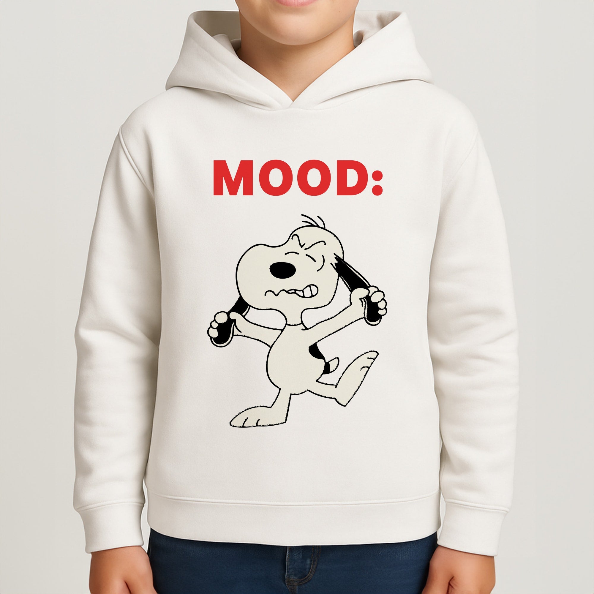 Mood Cartoon Beagle  Boys Hoodie