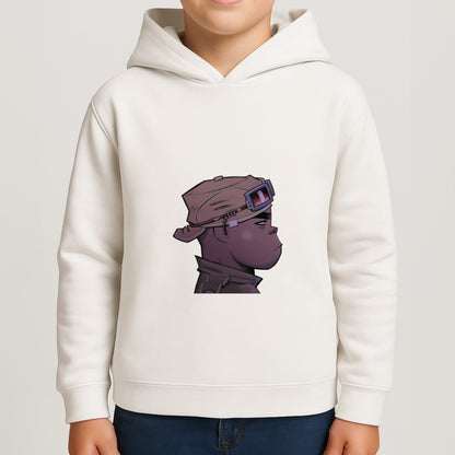 Purple 2d Boys Hoodie