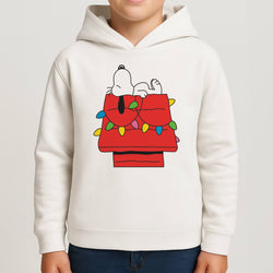 Cartoon Beagle Fairylights Kids Hoodie