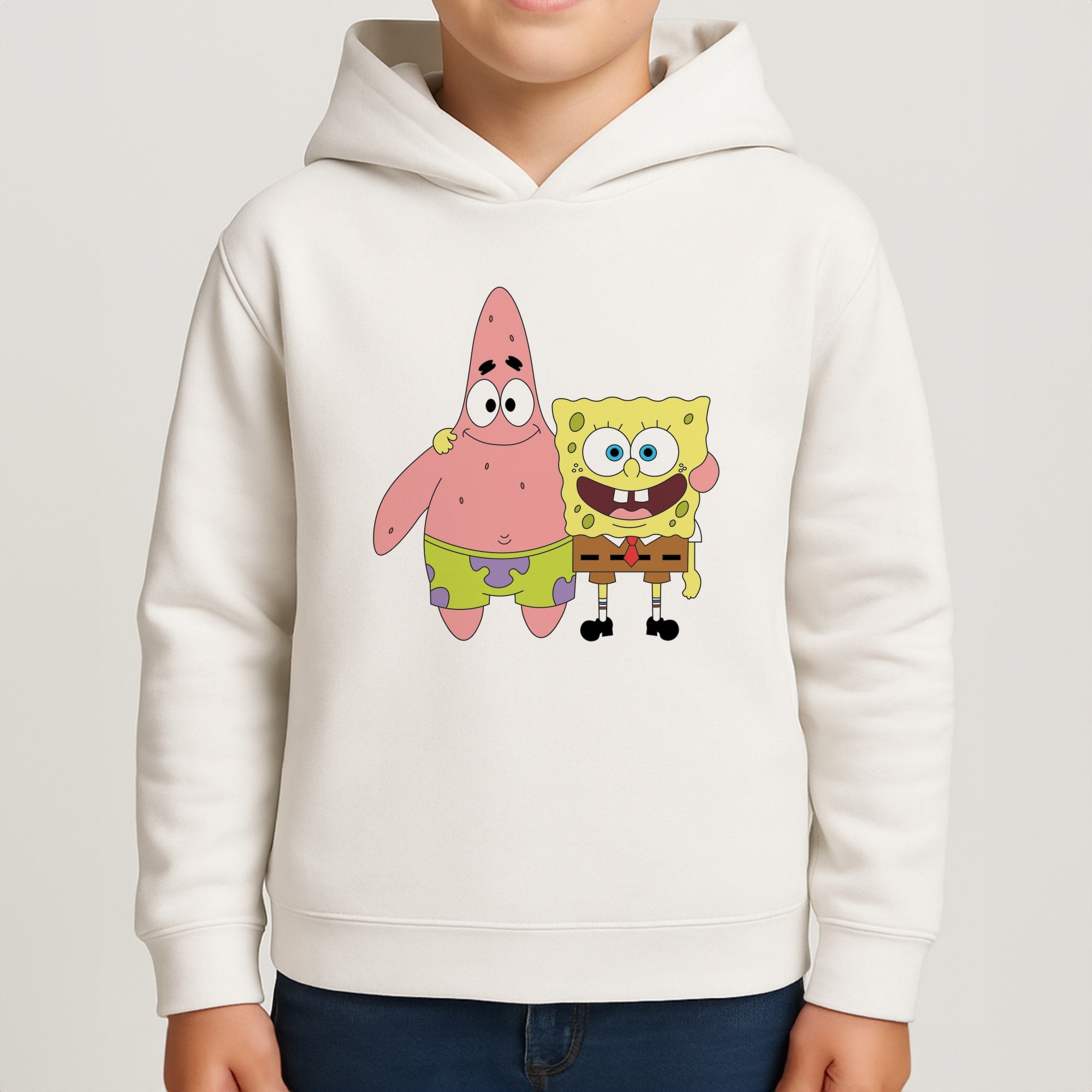 Patrick And Sponge Kids Hoodie