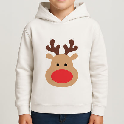 Rudolph Face - Christmas Boys Hoodie
