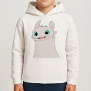 White Fury Dragon Kids Hoodie 4