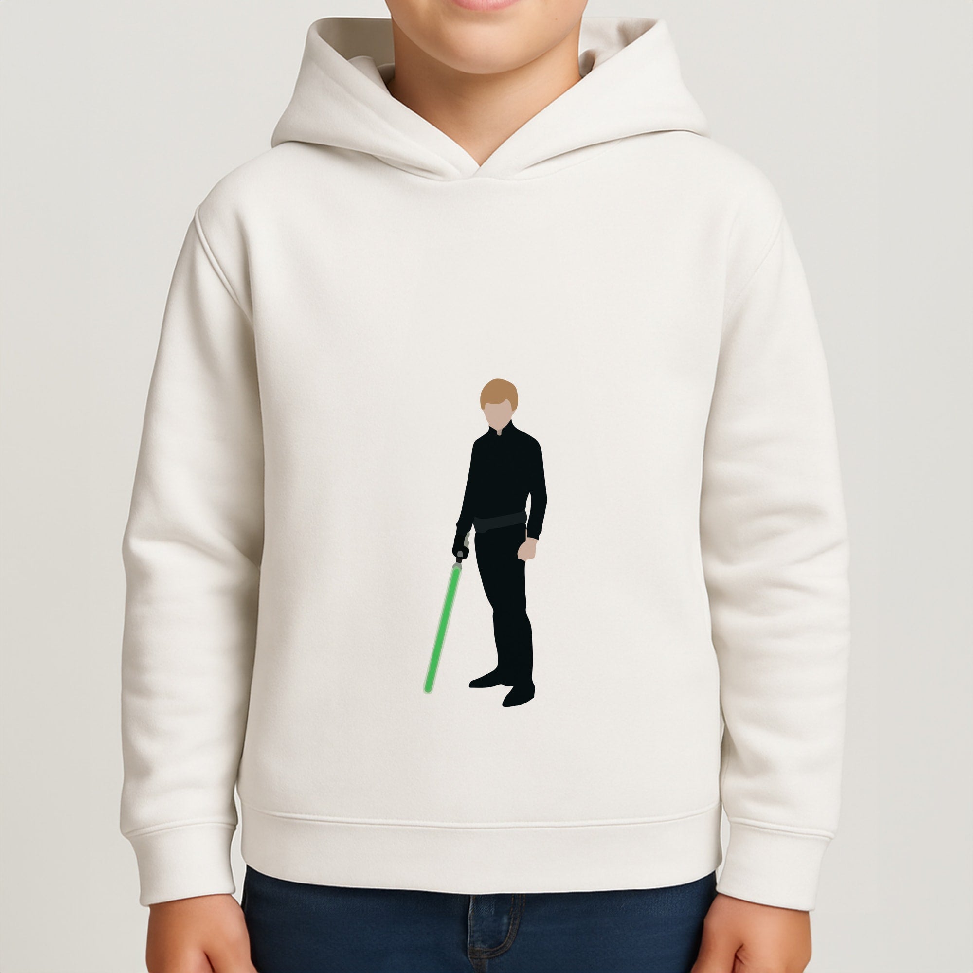 Skywalker Green Lightsaber Boys Hoodie
