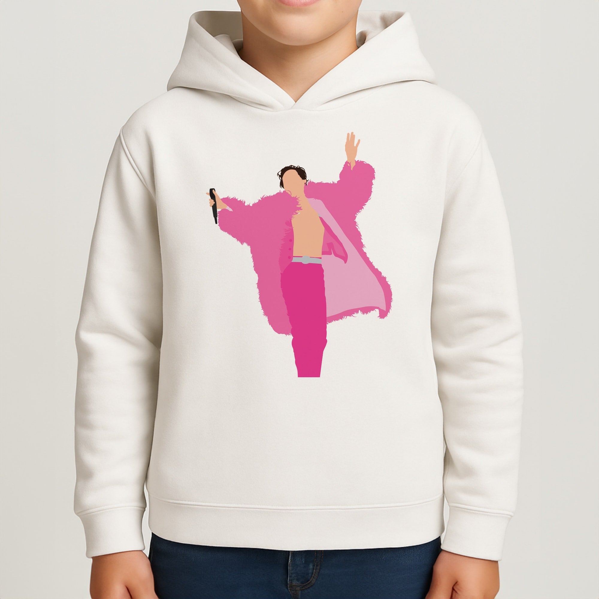 Harry Pink Coat  Kids Hoodie