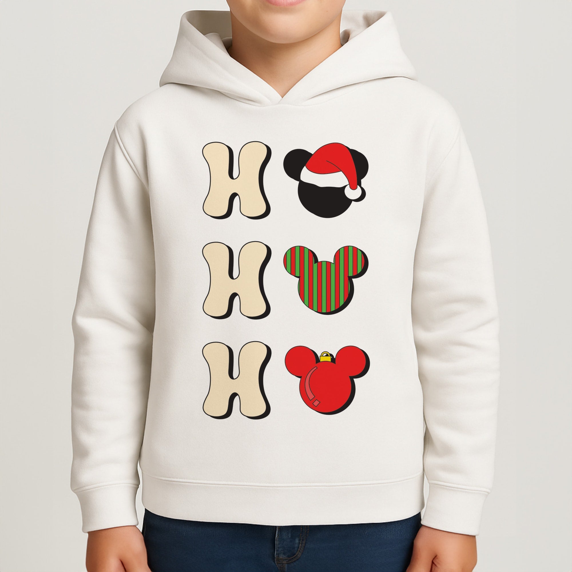 Ho Ho Ho Mickey Boys Hoodie