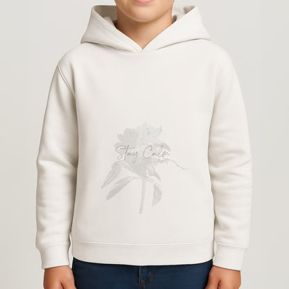 Mauve Stay Calm Boys Hoodie