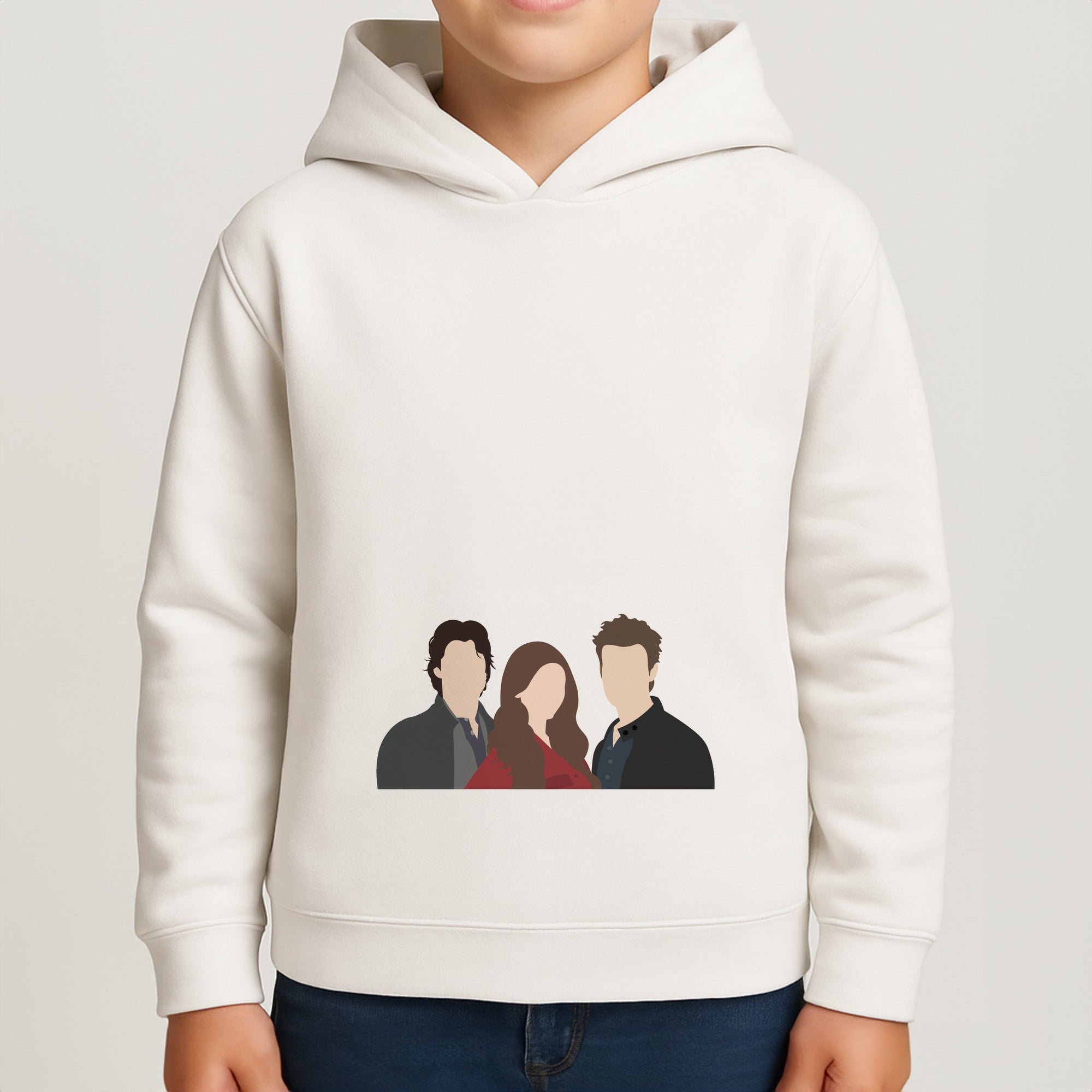 Elena, Damon And Stefan - VD Boys Hoodie
