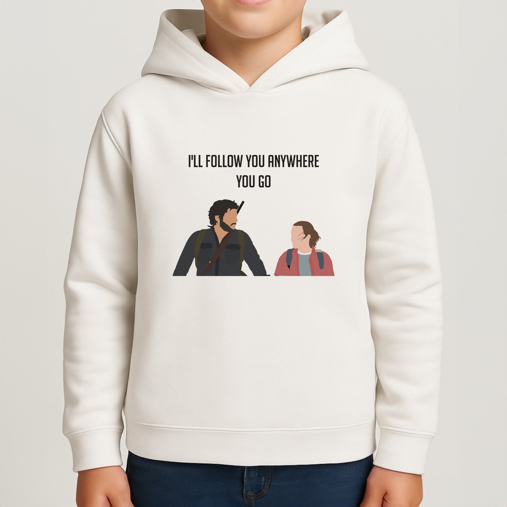 I'll Follow You Anywhere Ellie And Joel Kids Hoodie