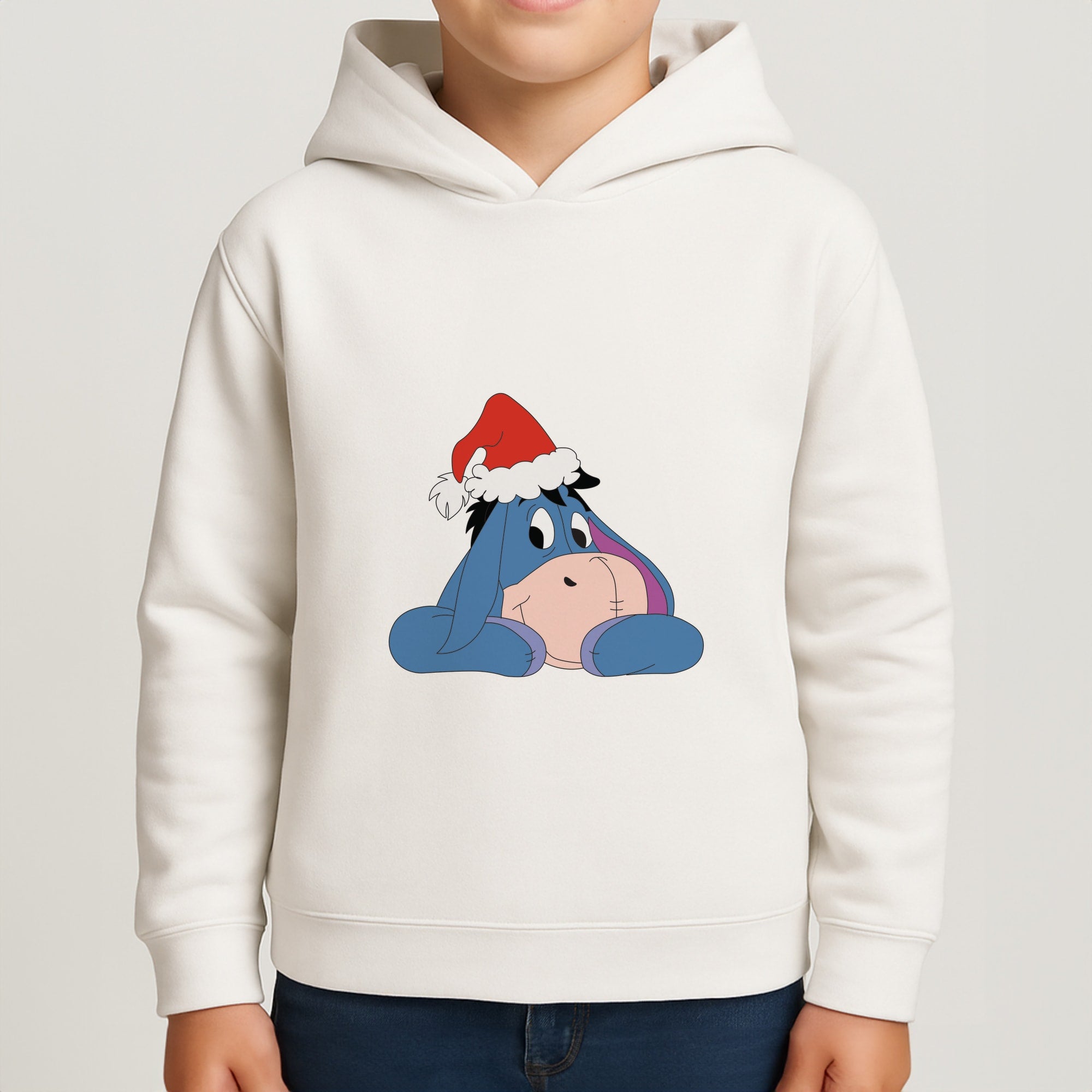 Donkey Pattern Christmas Boys Hoodie