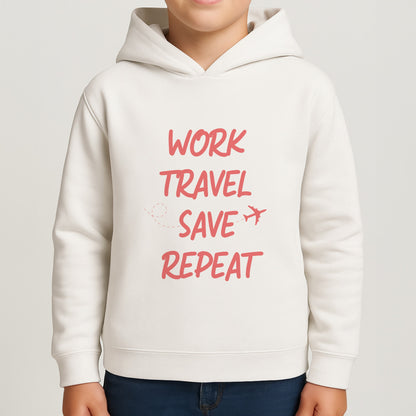 Work Travel Save Repeat - Travel Boys Hoodie