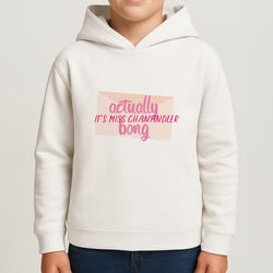 Actually It's Miss Chanandler Bong Kids Hoodie
