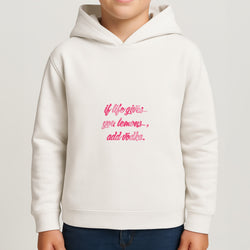 If Life Gives You Lemons, Add Vodka - Sassy Quotes Boys Hoodie