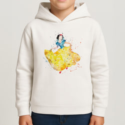 Watercolour Snow White Fairytale Kids Hoodie