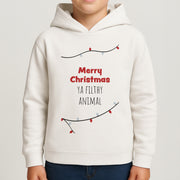 Merry Christmas Ya Filthy Animal Kids Hoodie 4